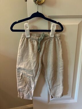 Oso & Me Bowie Pants Neutral Cream Kids Drawstring Pants